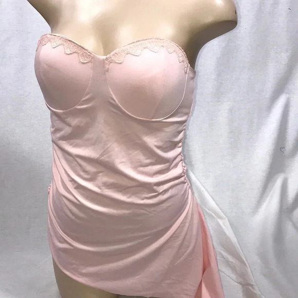 Opera Prima Size Large Vintage Pink Padded Cups Strapless Top. New With Tags - Picture 1 of 3